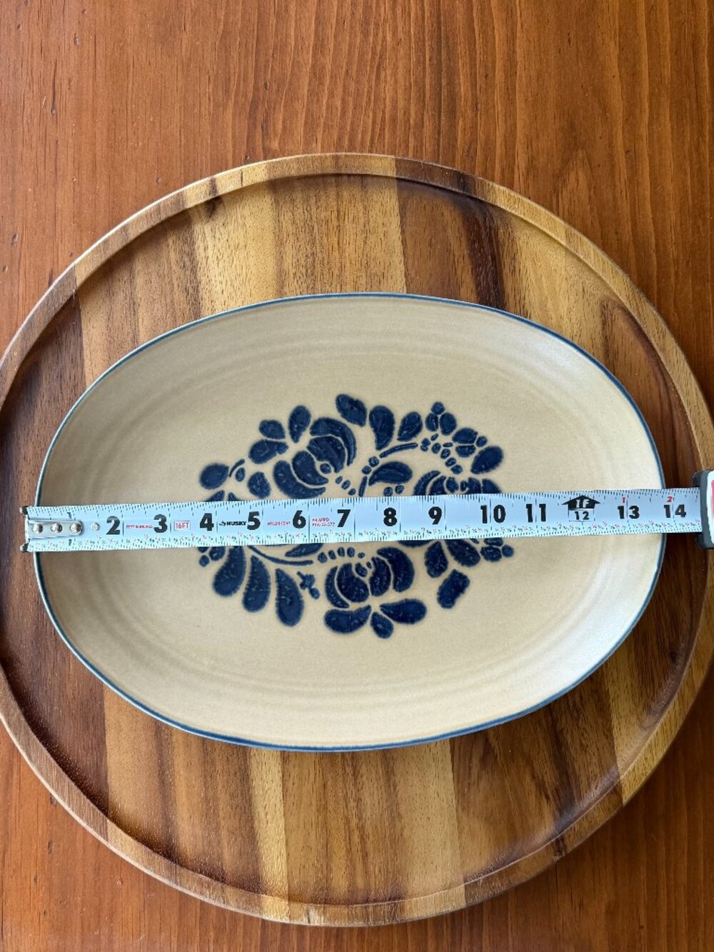 PFALTZGRAFF Folk Art oval serving platter 14-inch - Picture 3 of 6